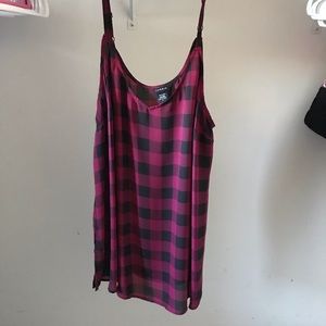 Torrid black and red buffalo plaid tank